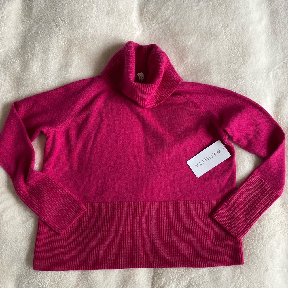NWT ATHLETA Aspen Wool Cashmere Turtleneck | sweater | knit | XS